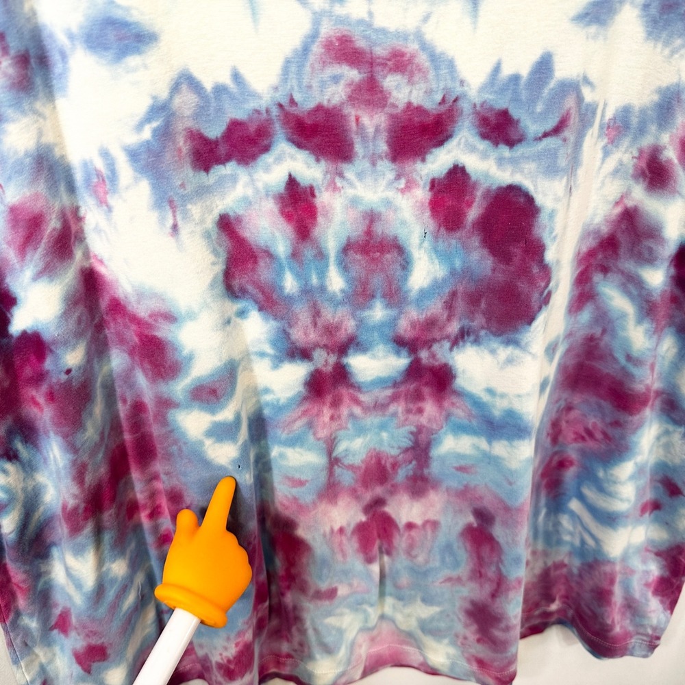 Ava & Viv Plus Size 2X Tank Top Tie‎ Dye Handmade Blue Purple Hippie Boho 1779 - Picture 10 of 10
